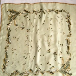 Vintage silk feathers scarf Japan